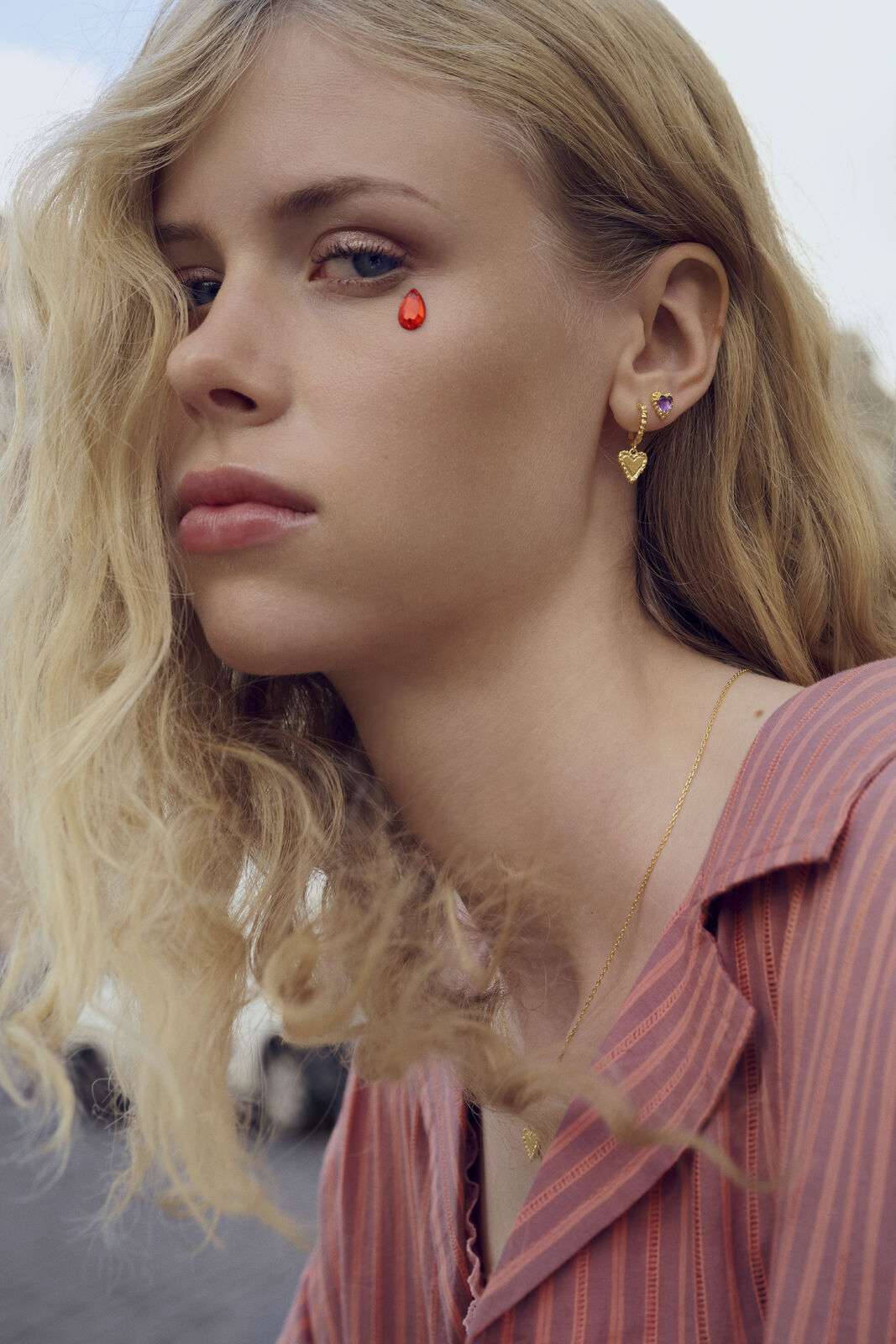 Rosalinde hoops - forgyldt